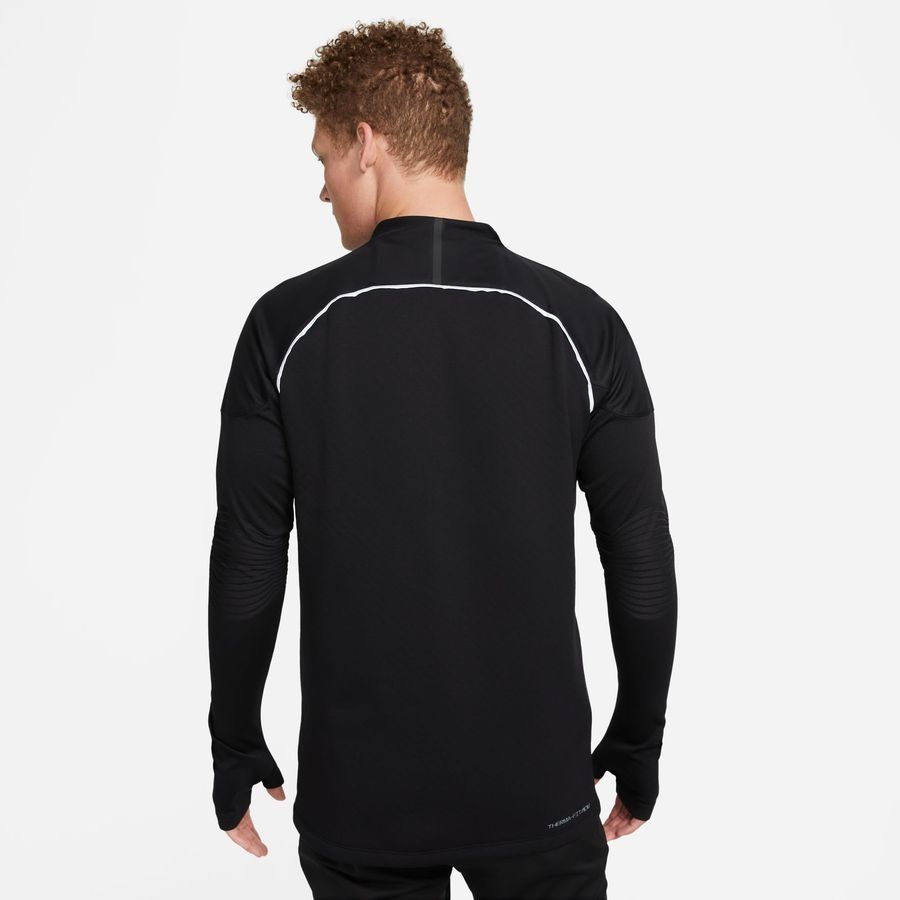 Nike Maillot d'Entraînement Therma-FIT ADV Drill Winter Warrior - Noir/Argenté