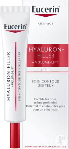 Eucerin Hyaluron-Filler + Volume-Lift Soin Contour Des Yeux IP15 Anti-Âge Tous Types De Peau 15ml