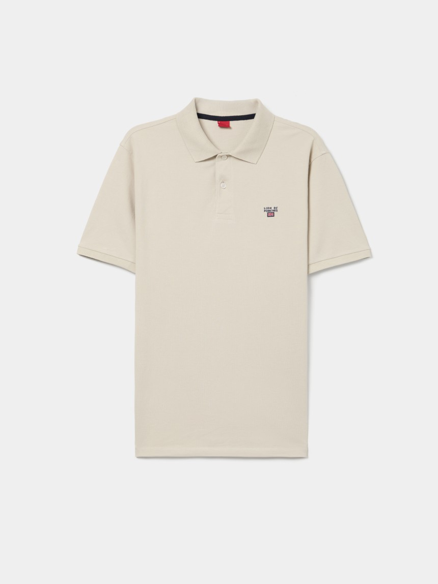 Polo piqué regular fit de algodão