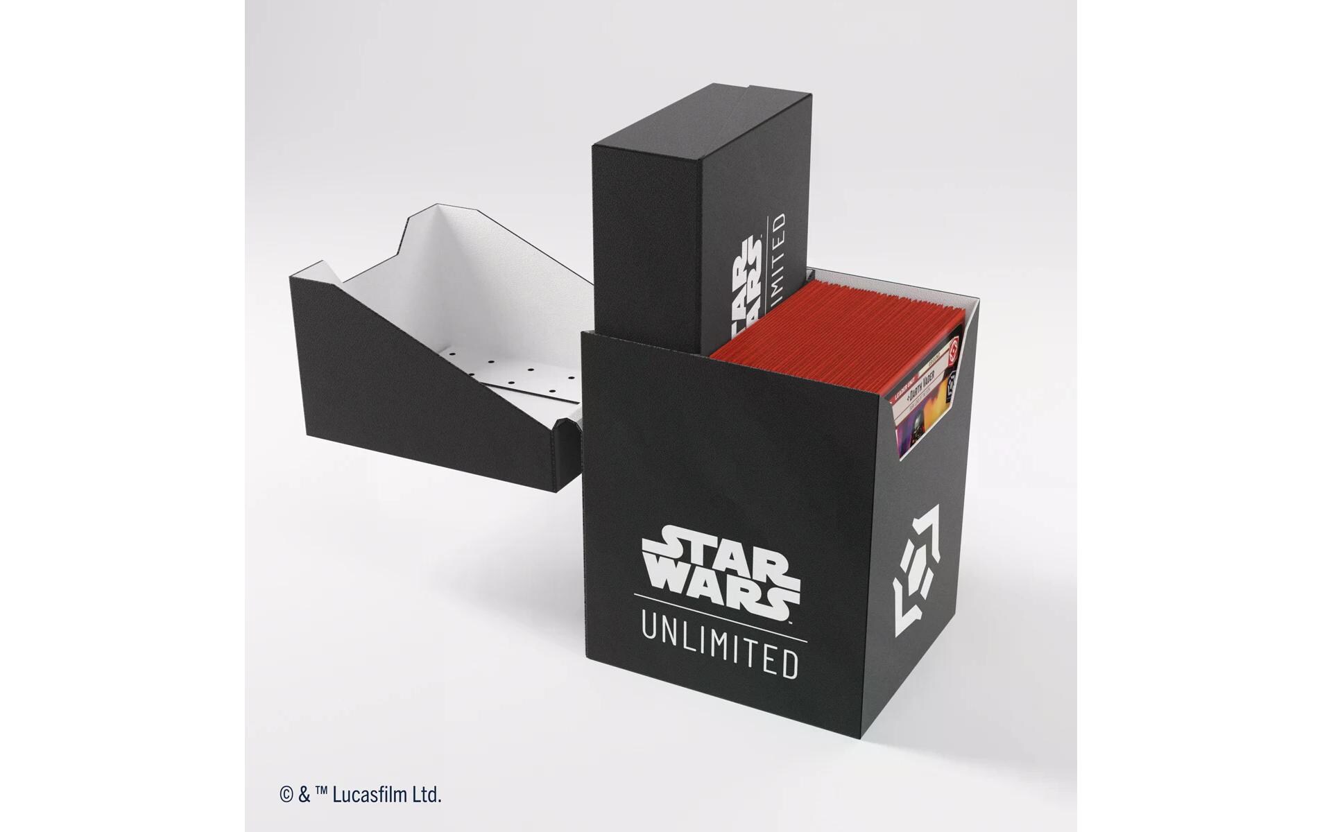 Kartenbox Star Wars: Unlimited Soft Crate schwarz / weissOffiziell lizenzierte Deckbox