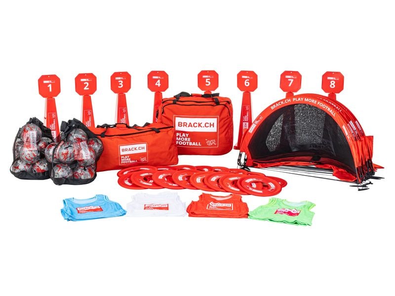 BRACK.CH Play More Football Set gross Set mit Play More Football Material