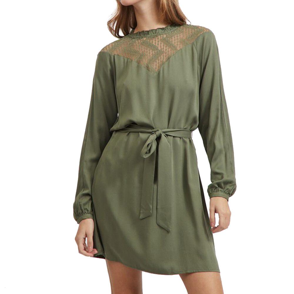 Vila Robe Kaki Femme Vila Suvita