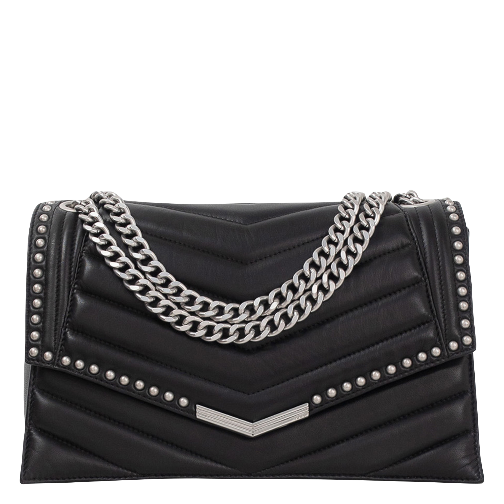 THE 1 ROCK - Sac bandoulière en cuir | Noir