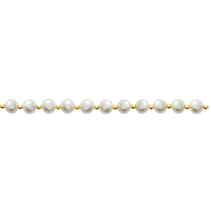 Bracelet Femme - perle - Or 18 Carats - Longueur : 18 cm