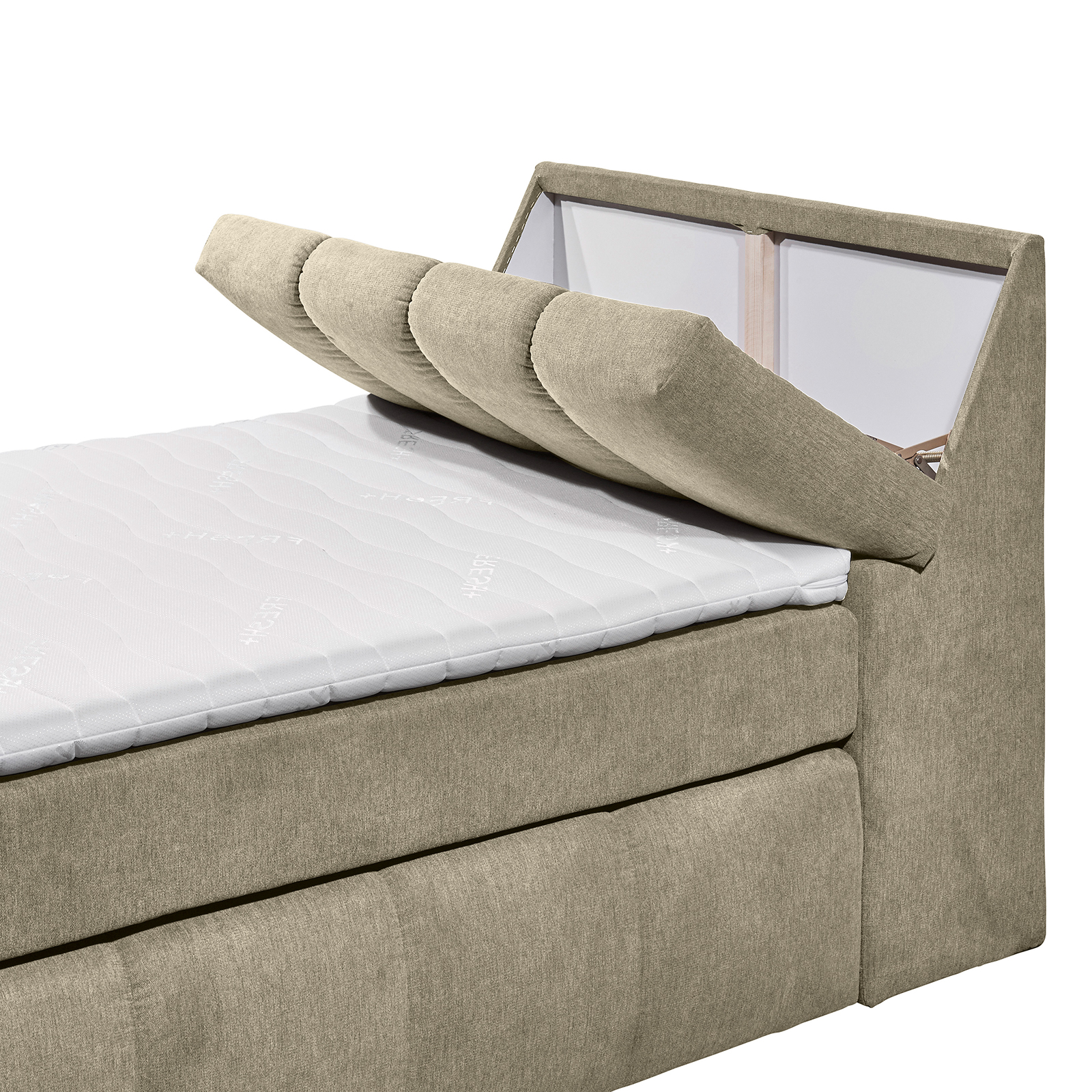 Boxspringbett - sand - H2 - 120x200 cm