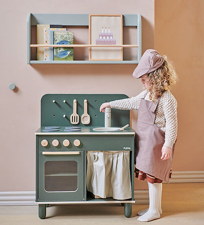 Flexa Play Spielküche - Holz - Deep Green