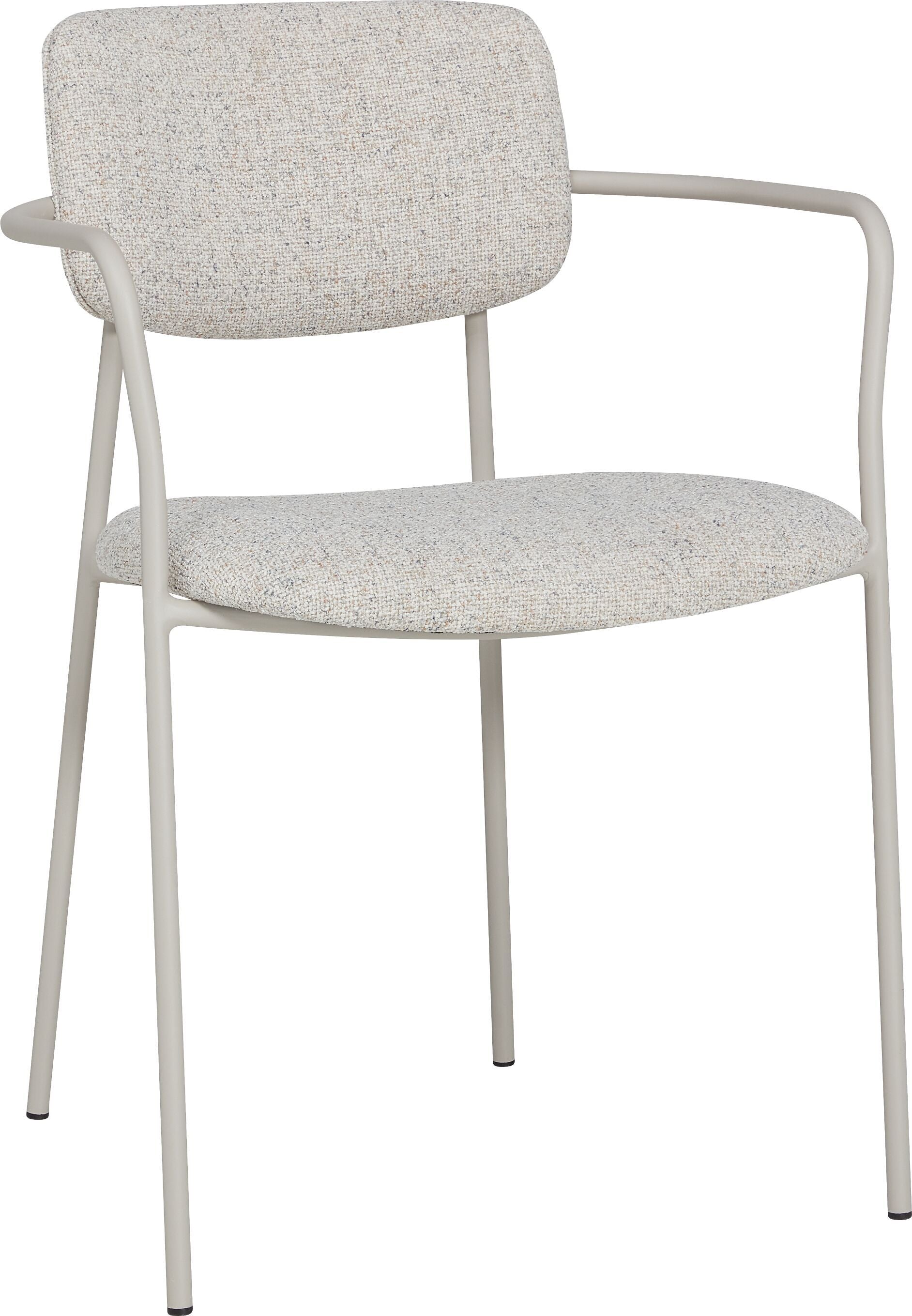 NAIA Stuhl Stoff - Creme / B: 54.5 cm x T: 53.5 cm x H: 77.0 cm