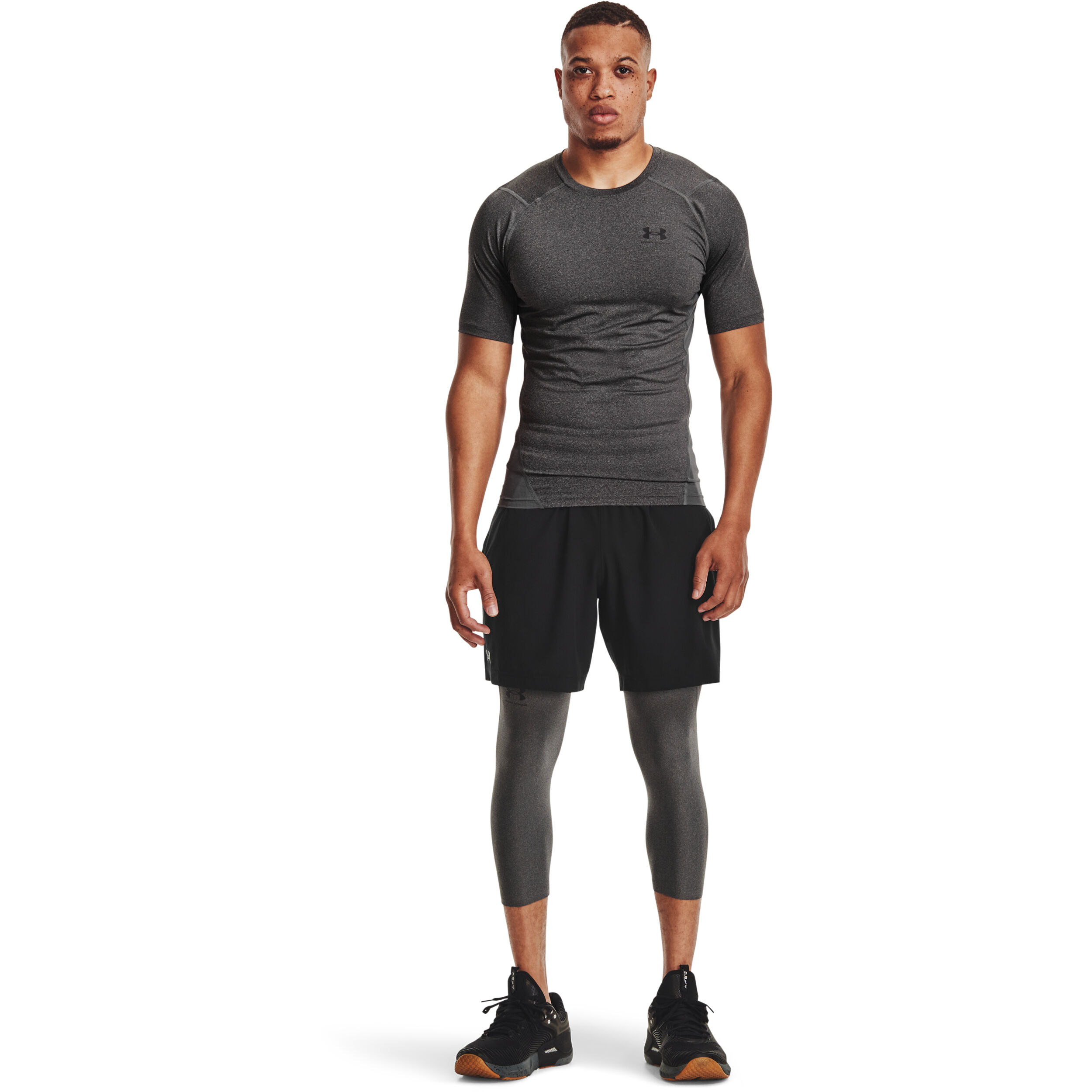 Under Armour Heatgear Comp T-shirt Hommes - Gris Foncé