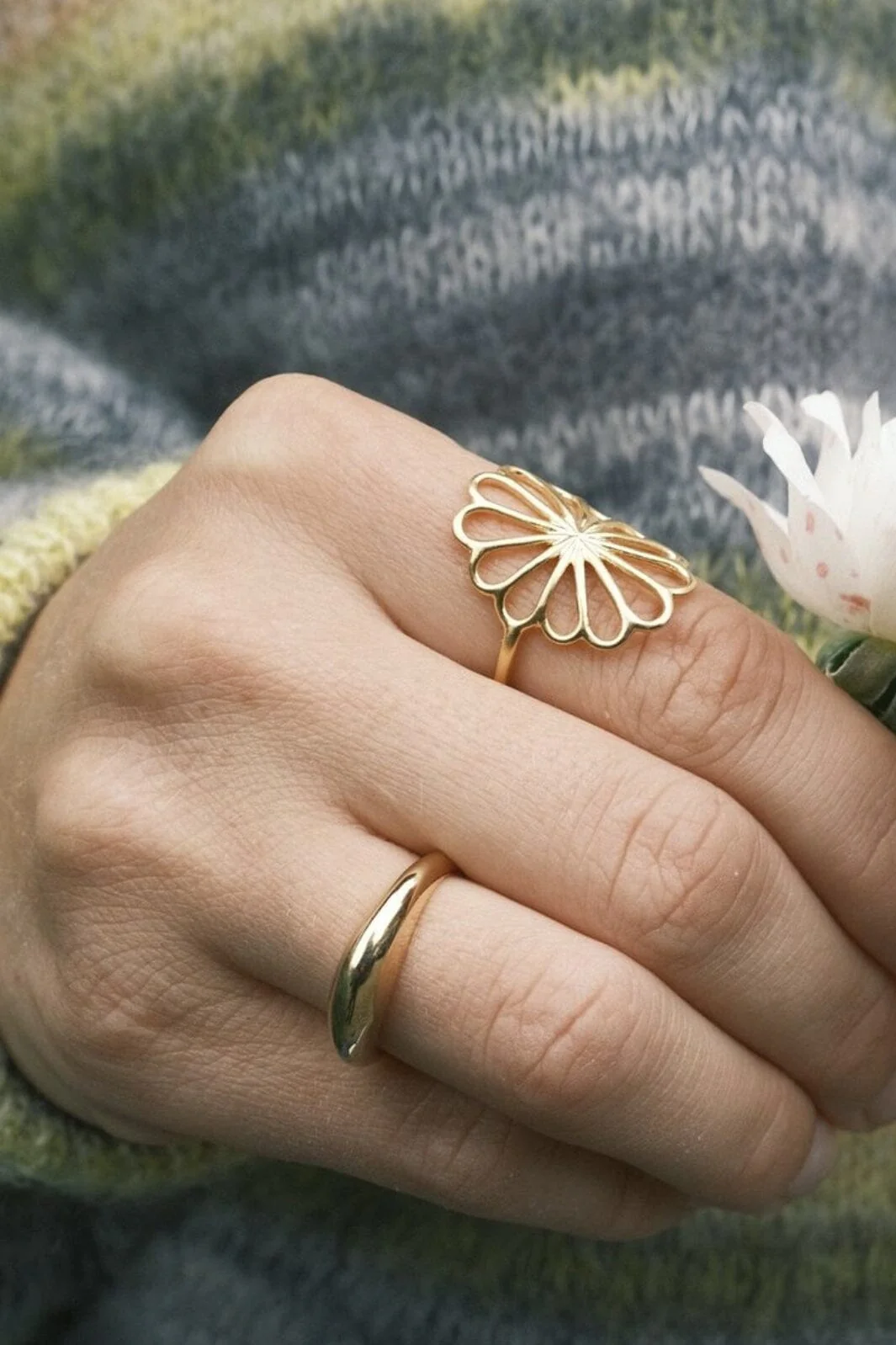 Pernille Corydon Jewellery Globe Ring gold plated