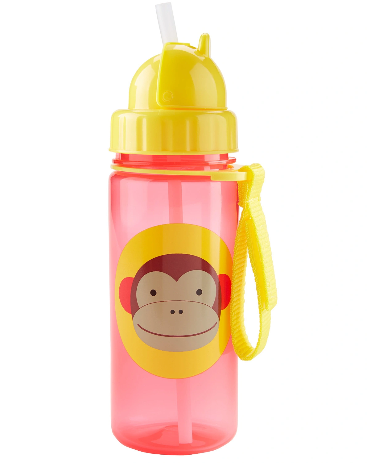 Trinkflasche ZOO - AFFE (384,5ml) in gelb/rot