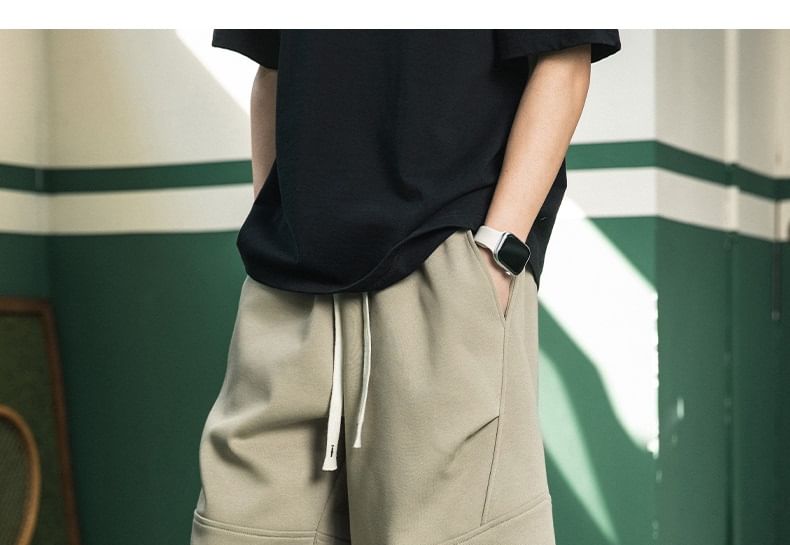 Really Point - Shorts met trekkoord en geborduurde letters