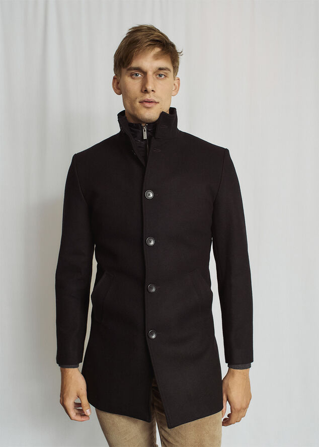 Bruun & Stengade BS Ontario Slim Fit Coat Black