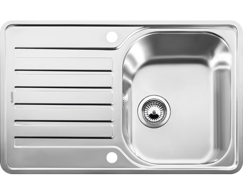 Blanco LANTOS 45 S-IF Compact spoelbak, 768 x 488 mm, geborsteld roestvrij staal, 519059