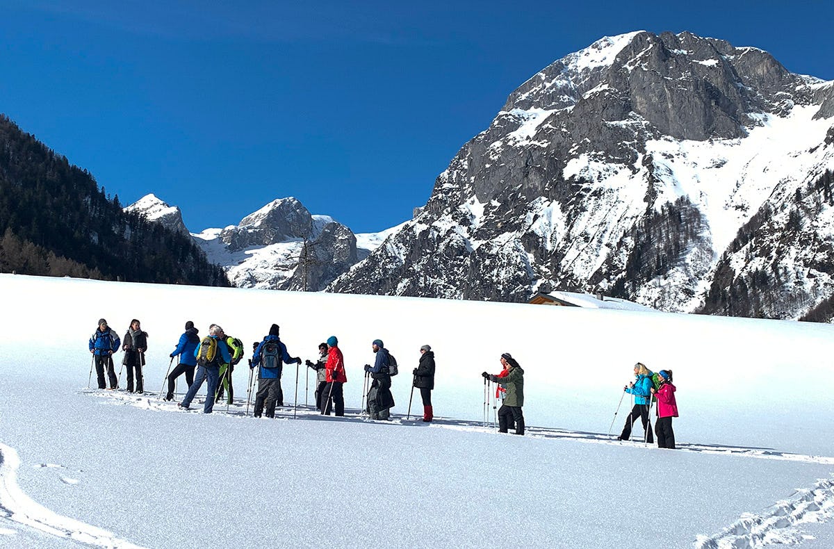 Schneeschuh wandern Lungötz für 2