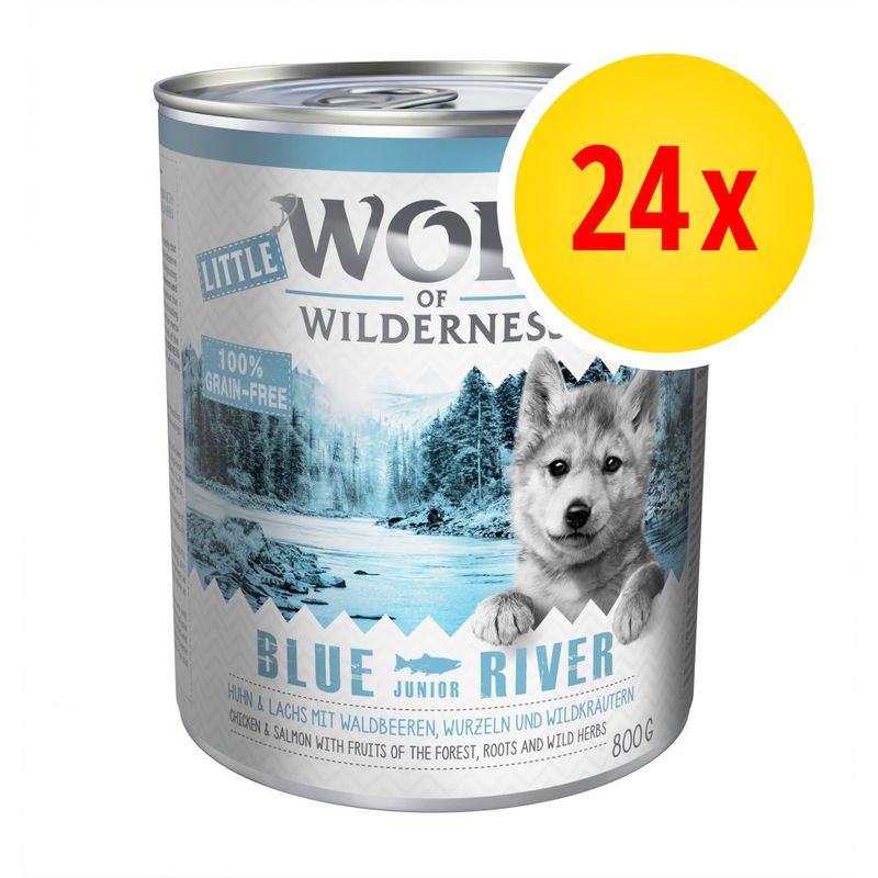 Lot Little Wolf of Wilderness 24 x 800 g pour chiot