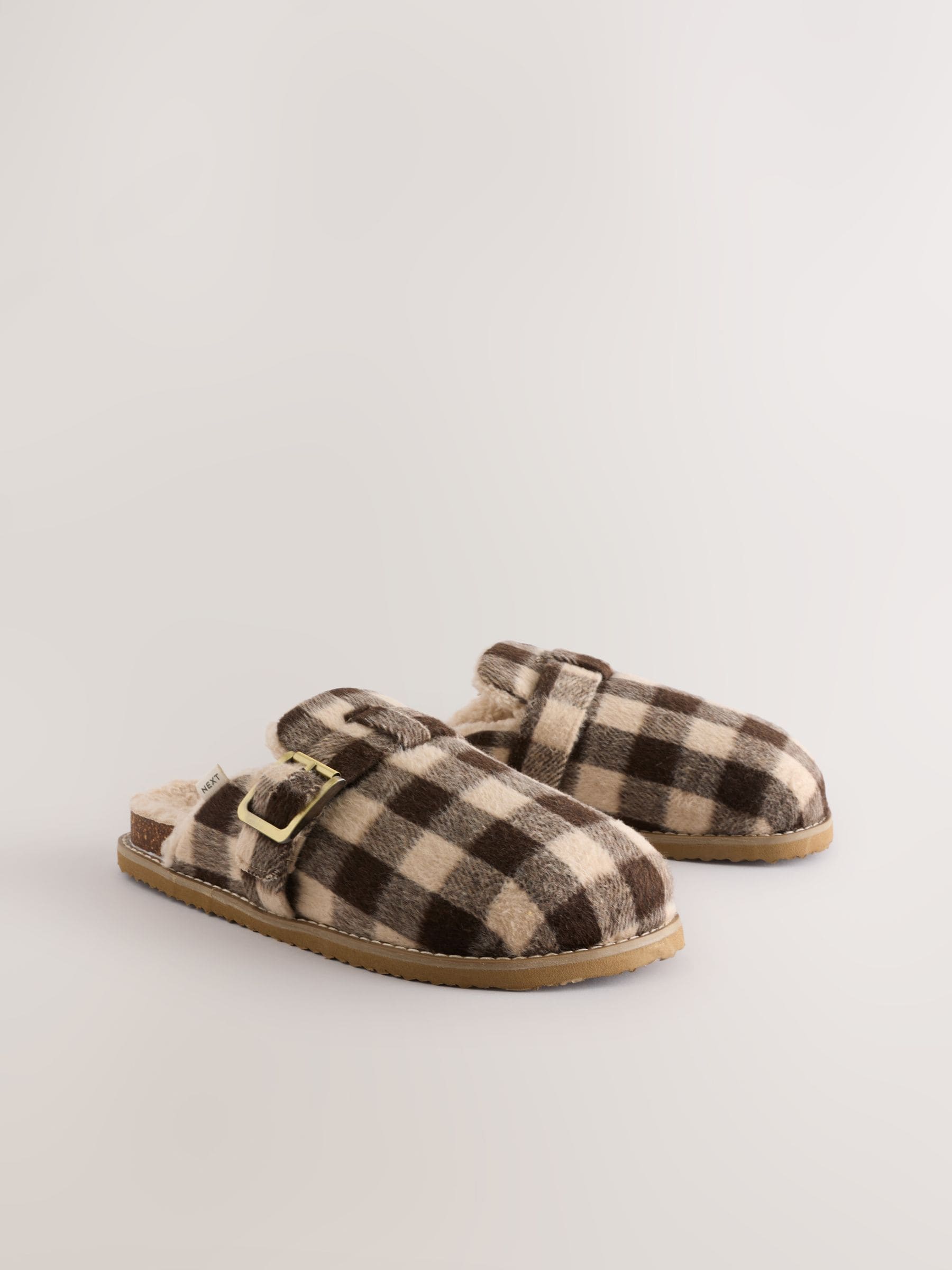 Geruit - Brushed Slippers