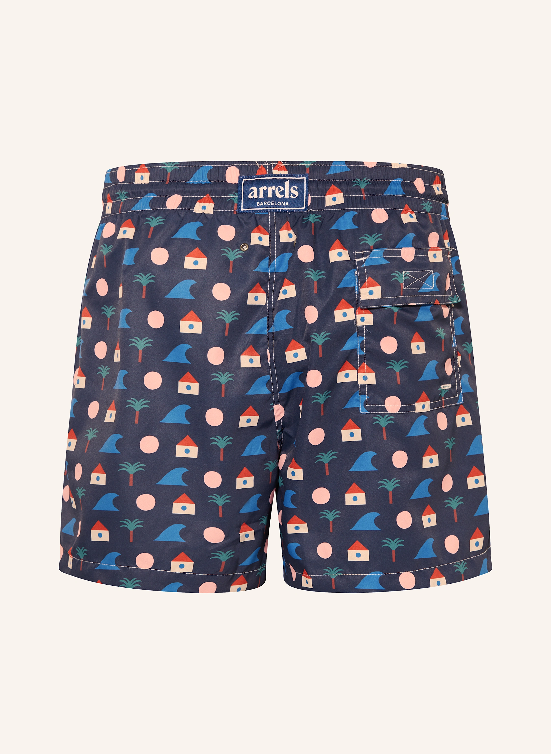 arrels BARCELONA Badeshorts BLUE LA PLAGE × MATIAS LARRAIN
