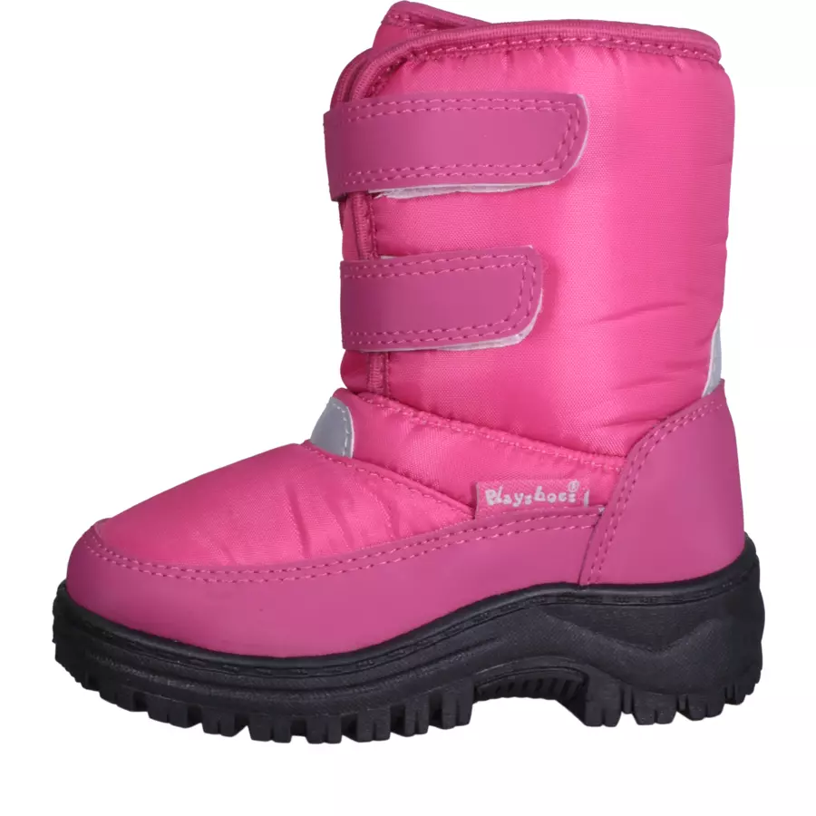 Playshoes Winter-Bootie mit Klettverschluss pink
