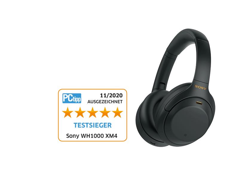 Sony Wireless Over-Ear-Kopfhörer WH-1000XM4 Schwarz Intelligente Over-Ear-Kopfhörer