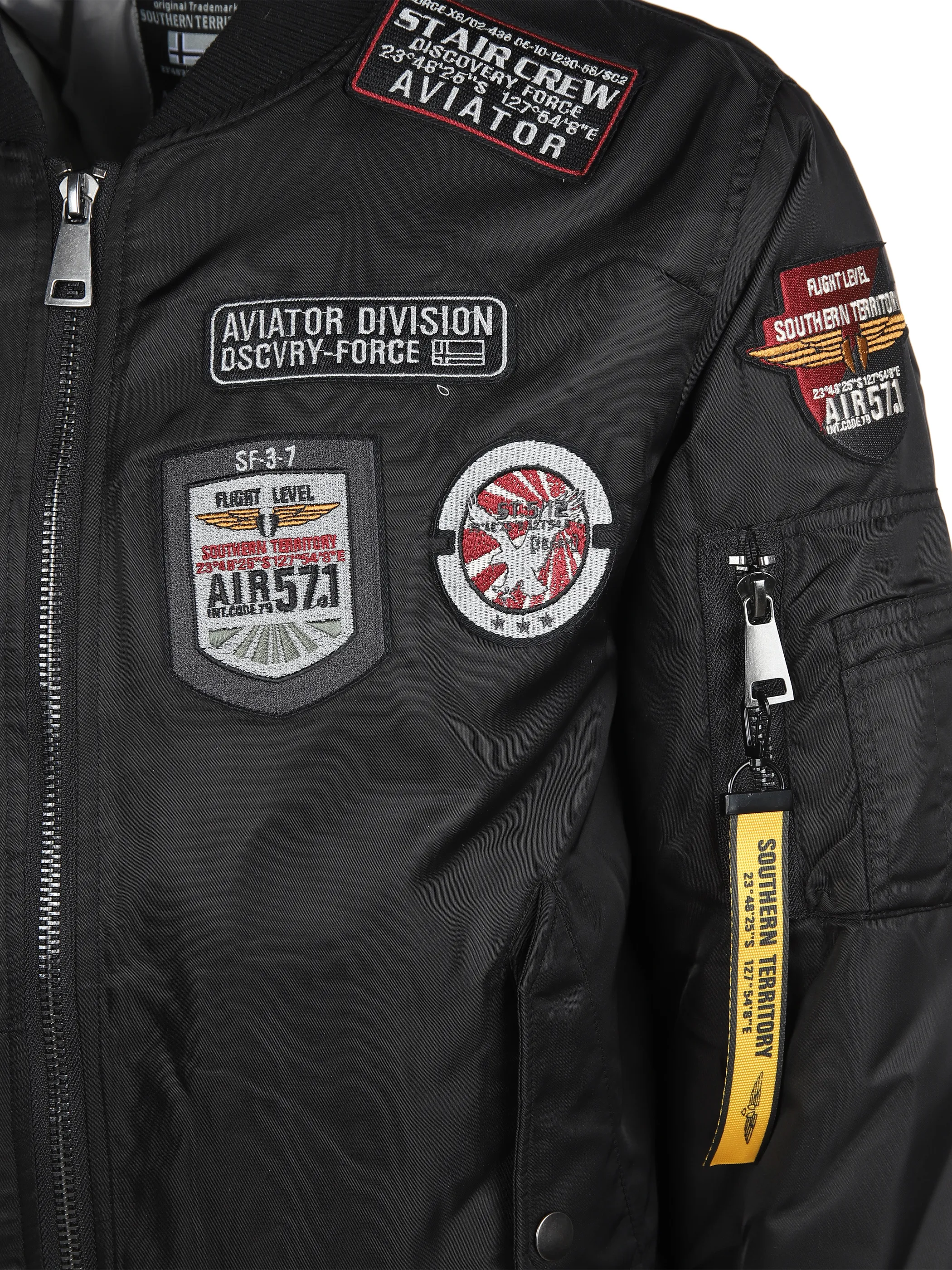 Herren Bomberjacke mit Applikationen