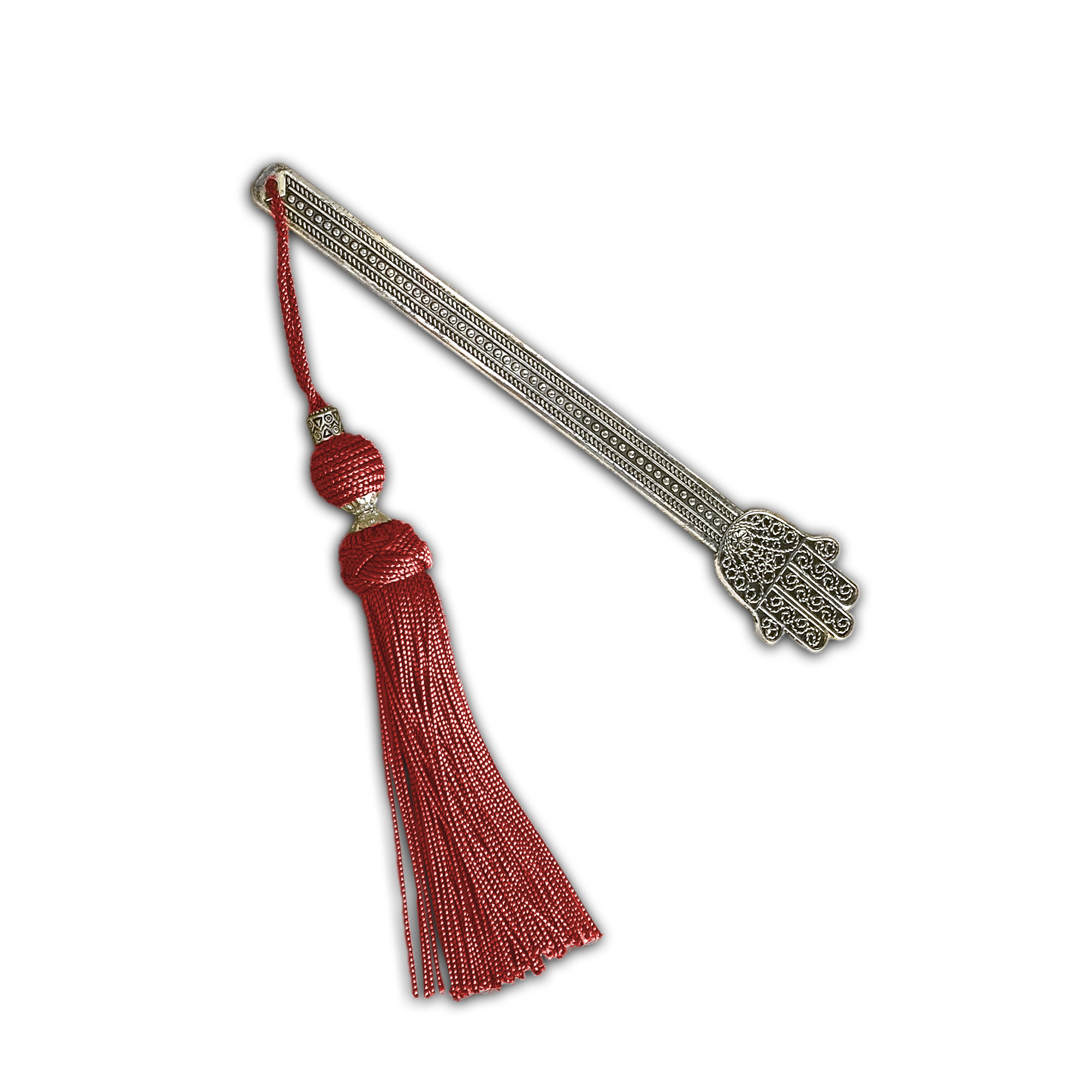 Lesezeichen 'Fatima' mit Troddel, rot, L 18 cm, B 3 cm günstig bestellen