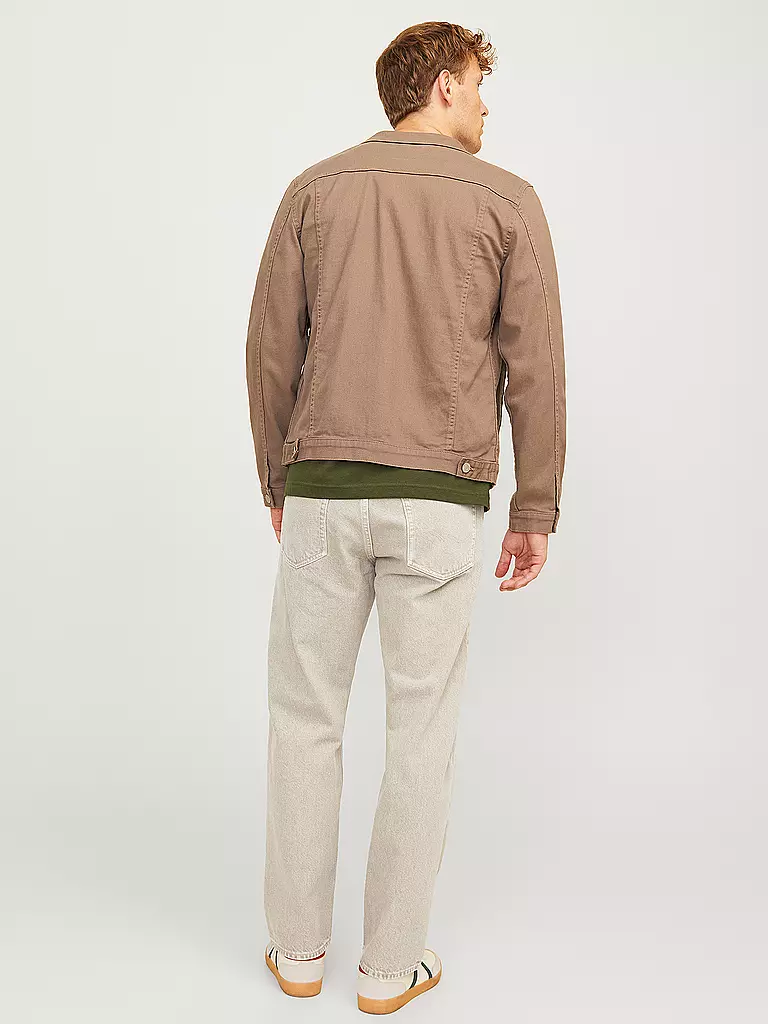 JACK & JONES Jeans Baggy Fit JJIEDDIE JJORIGINAL beige