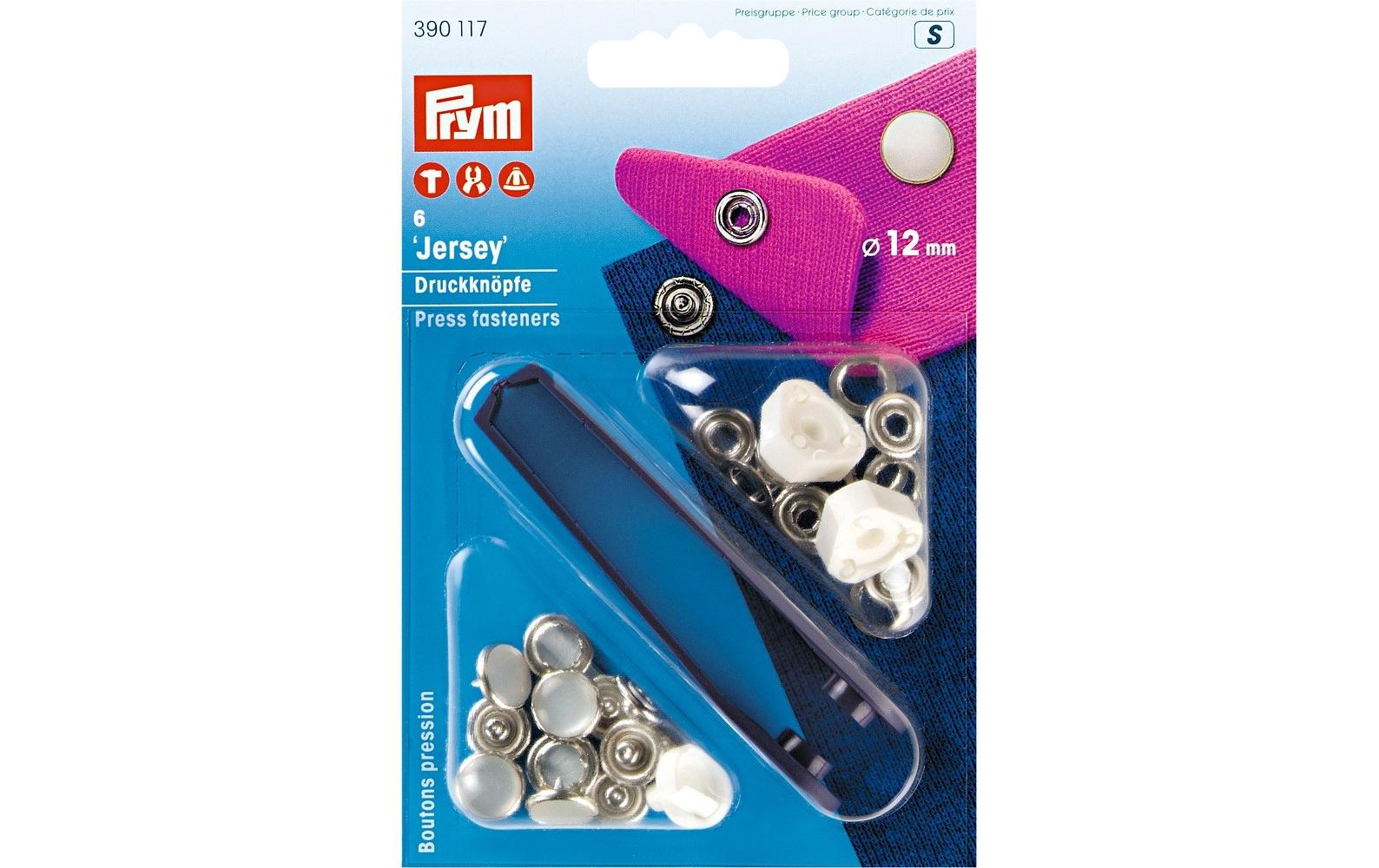 Druckknöpfe Jersey Kappe 12 mm, 6 StückDruckknöpfe Jersey mit leichter Schlusskraft