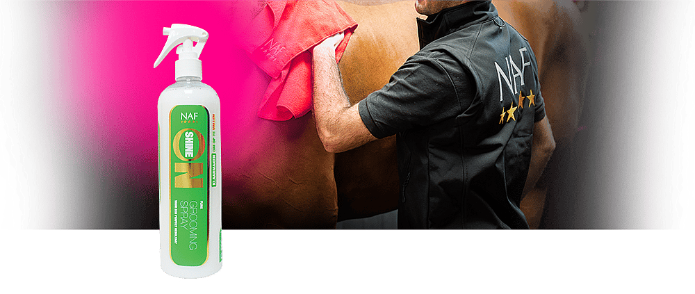 NAF Shine On Spray – Voor directe glans van vacht, manen en staart bij paarden