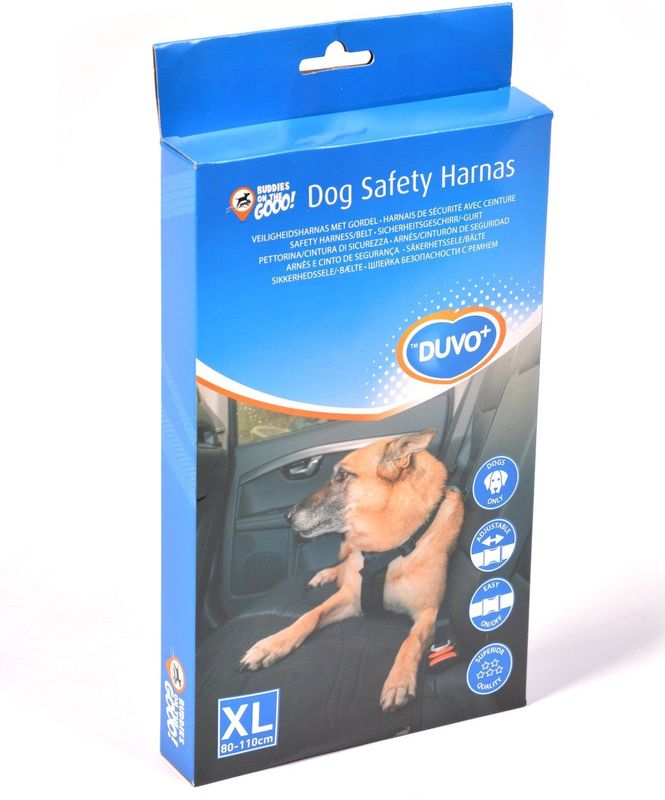 Veiligheidsharnas - Verstelbaar - Nylon - Geschikt voor Honden