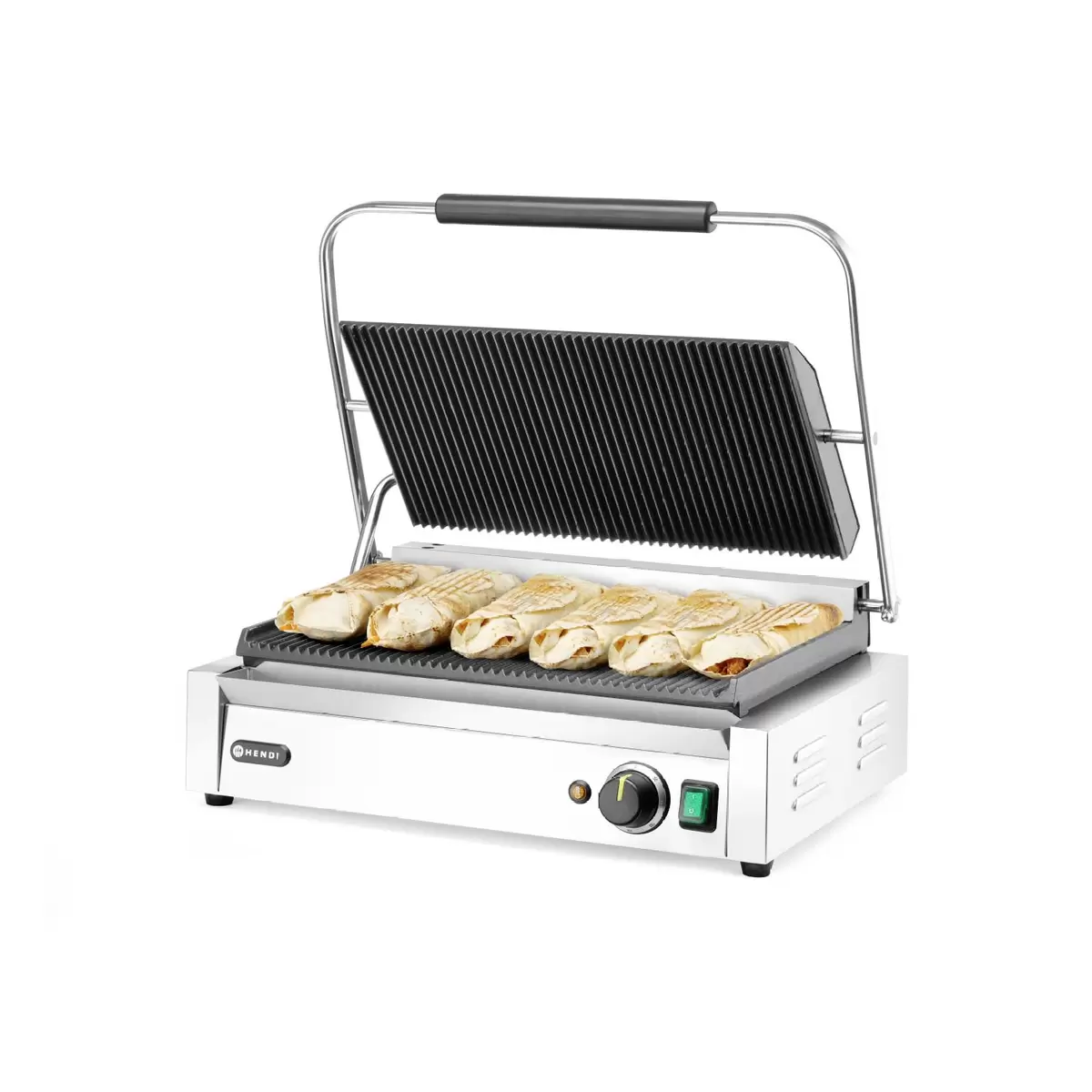 Kontaktgrill nur Grill HENDI Kontakt-Grill Panini XL
