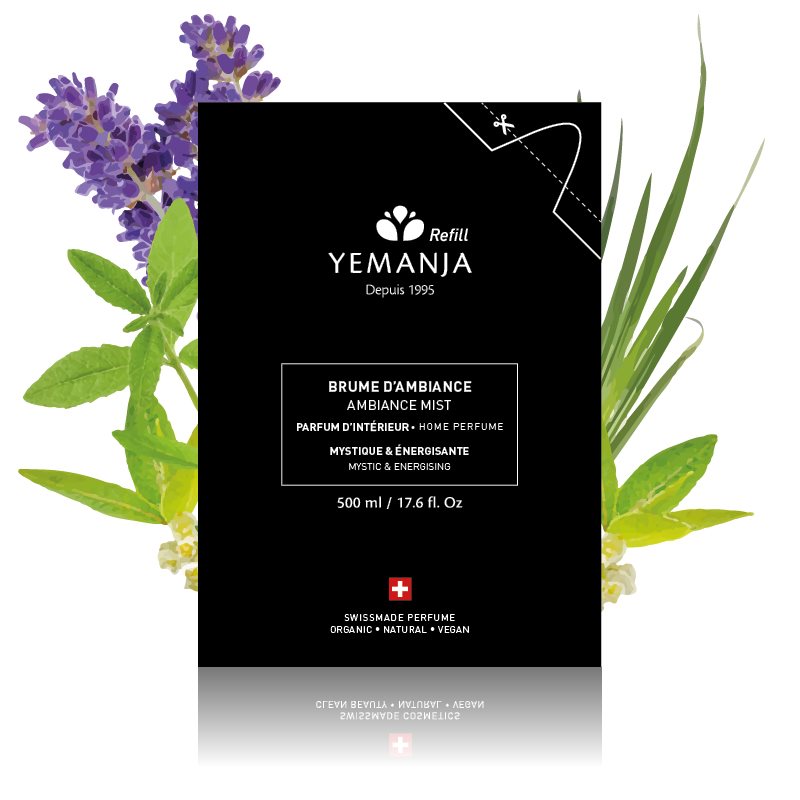 YEMANJA reinigender Raumnebel<br>500 ml, Beutel, litsée & Palmarosa Refill
