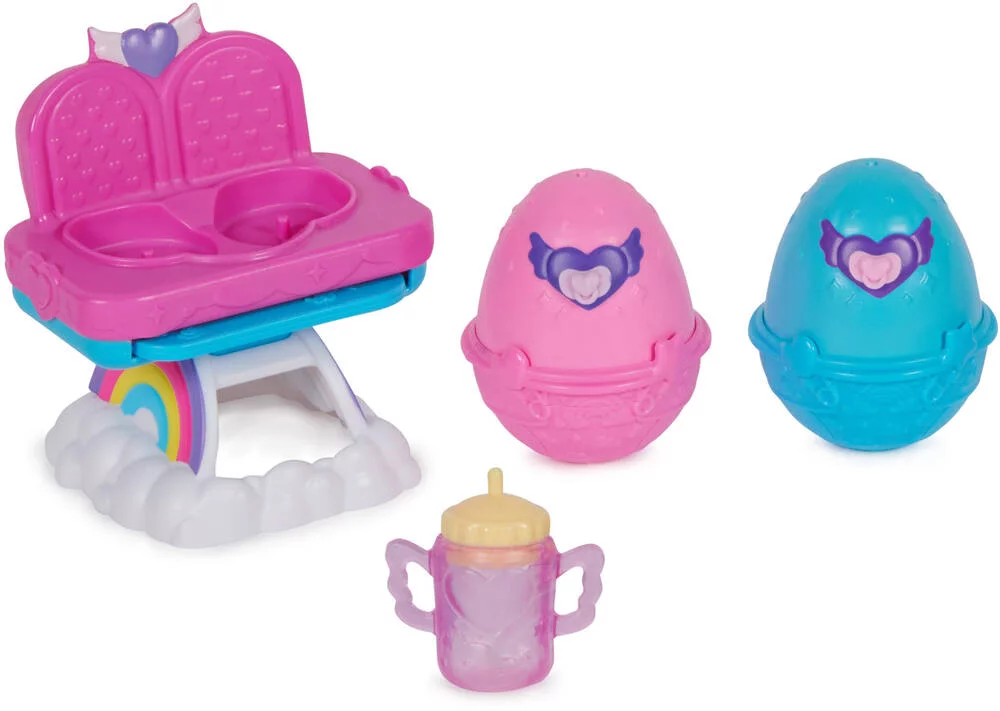 HATCHIMALS - PACK DE 2 HATCHIMALS + CHAISE HAUTE