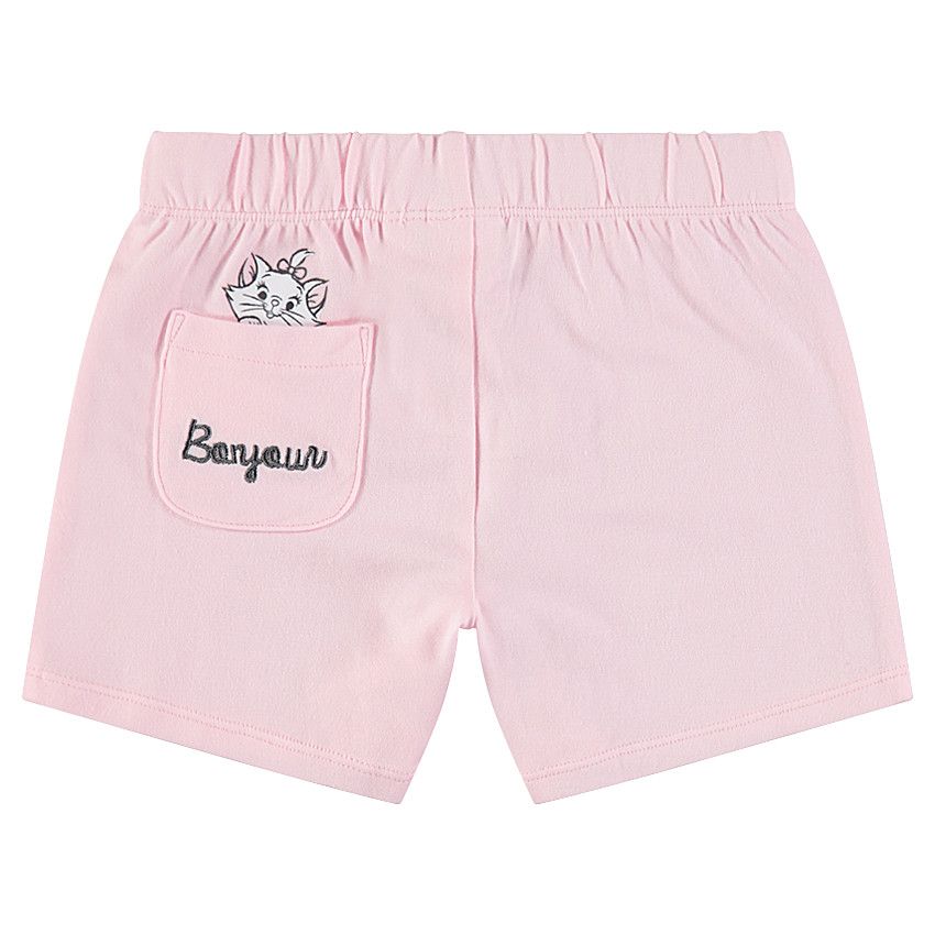 Pyjama en jersey avec haut rayé et Aristochats Disney printés - Blanc