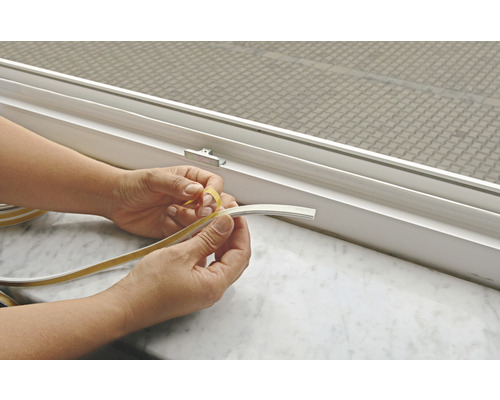 fix-o-moll permanente afdichting, zelfklevend, wit, 18 m x 9 x 4 mm