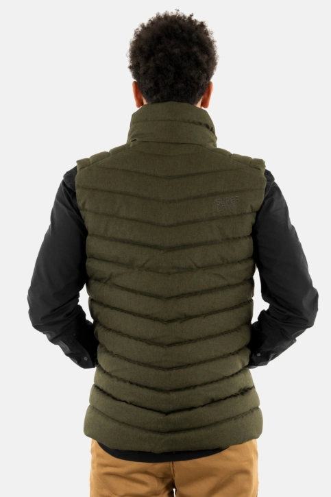 Doudounes superdry tweed fuji 1ls army khaki green marl