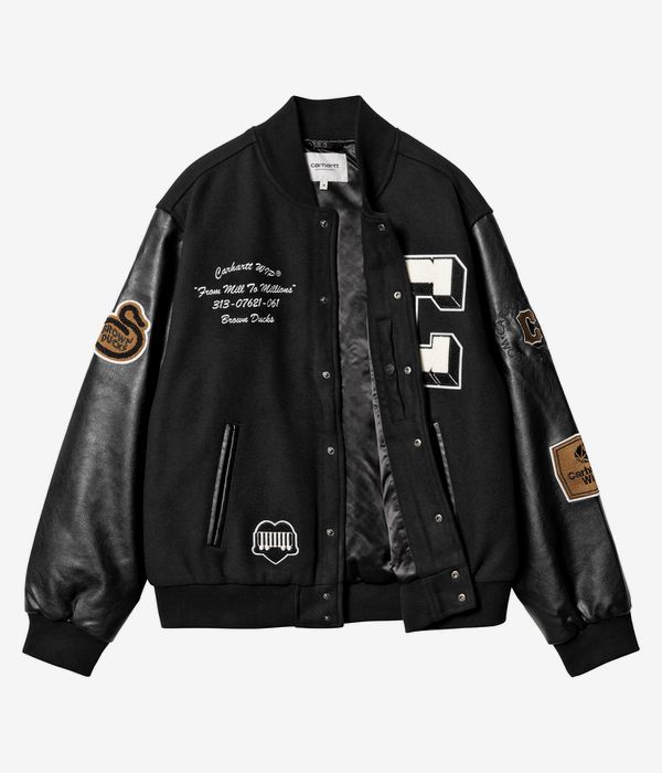 Carhartt WIP Brown Ducks Bomber Jacke (black black)