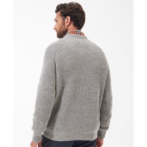 Barbour Horseford Crew Neck Striktrøje, Stone, XL
