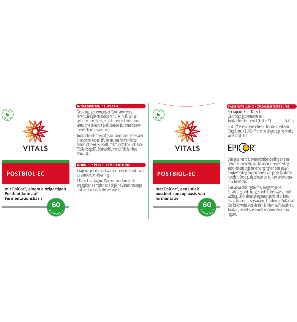 Vitals Postbiol-EC (60 capsules)