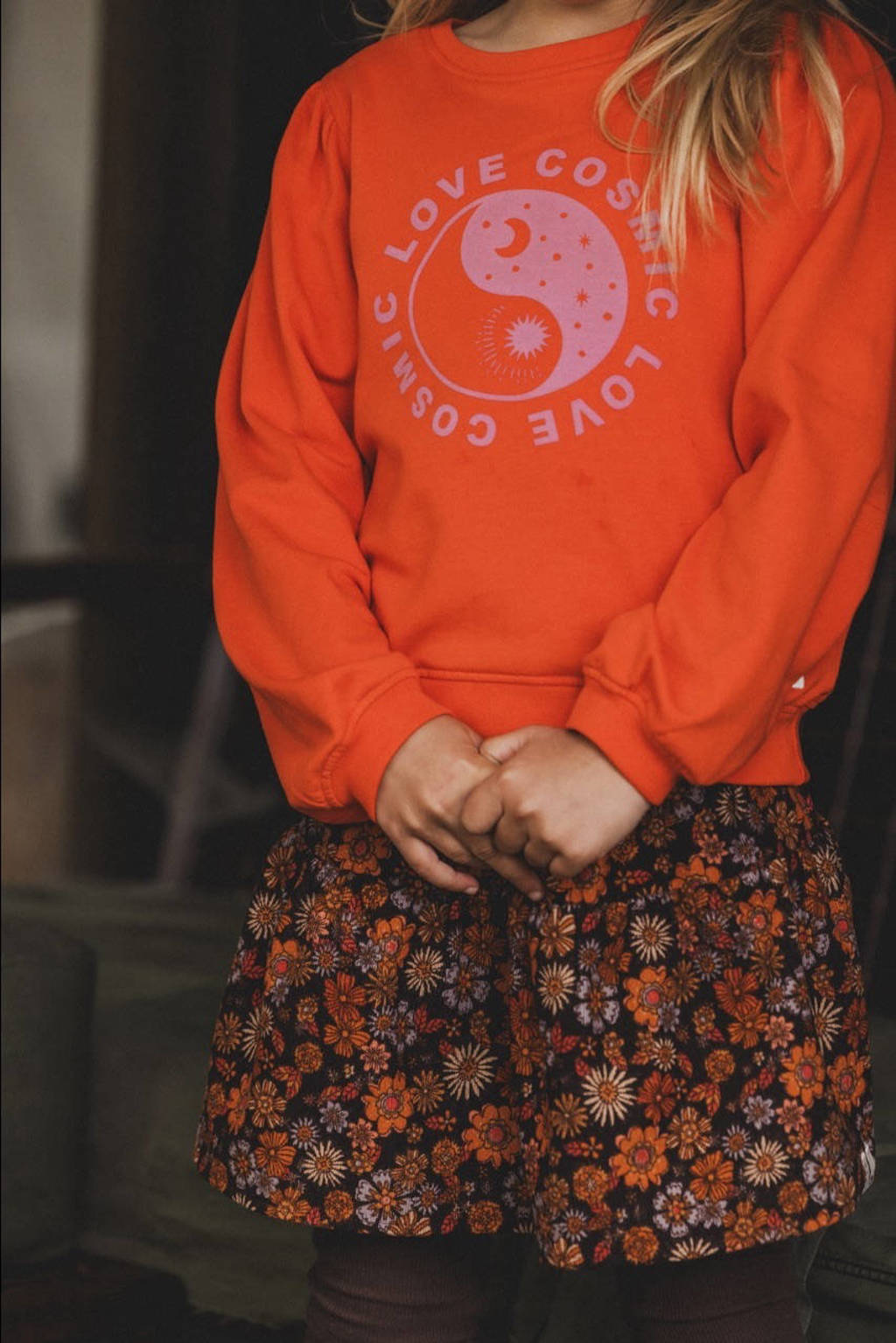 LOOXS corduroy mini rok oranje
