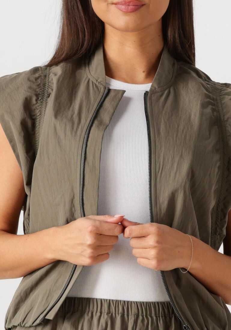 khaki co'couture gilet acasiacc waistcoat