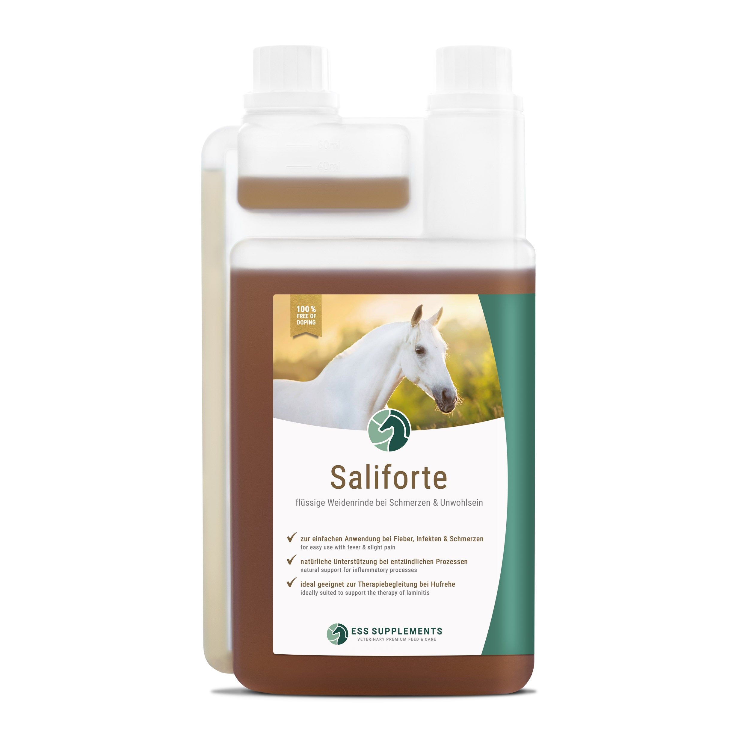 ESS Supplements Saliforte - flüssige Weidenrinde für Infekte & Unwohlsein - dopingfrei