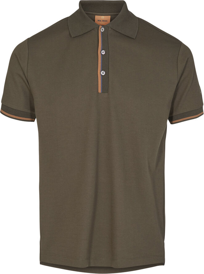 Mos Mosh Gallery Harvey Polo SS Tee Army