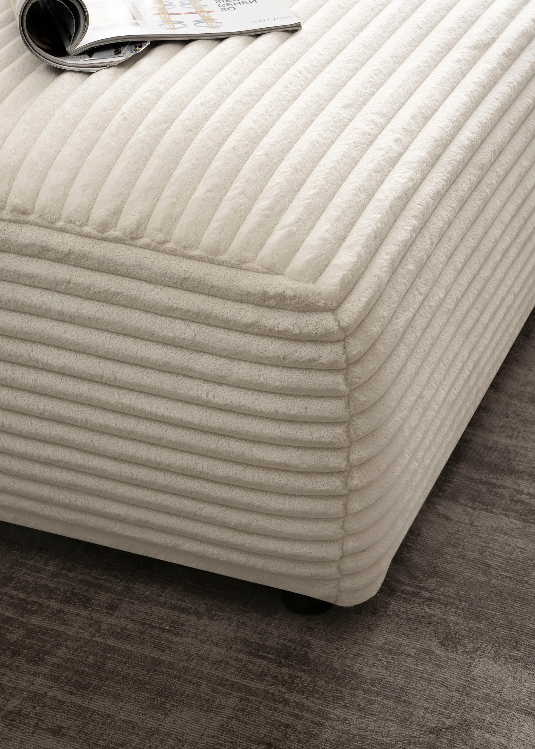Home affaire Ecksofa »BAKELS, L-Form in Cord oder Boucle-Stoff, moderne Couch« wahlweise Recamiere rechts/links, bequemer Sitzkomfort