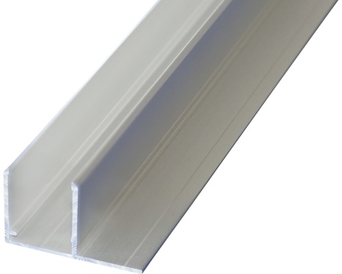 Gutta aluminium U-profiel dwarslip voor 16 mm dubbelwandige polycarbonaatplaten, 2000 mm