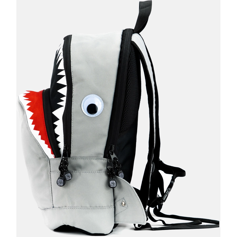 Pick & Pack Rucksack Shark Shape M Grey