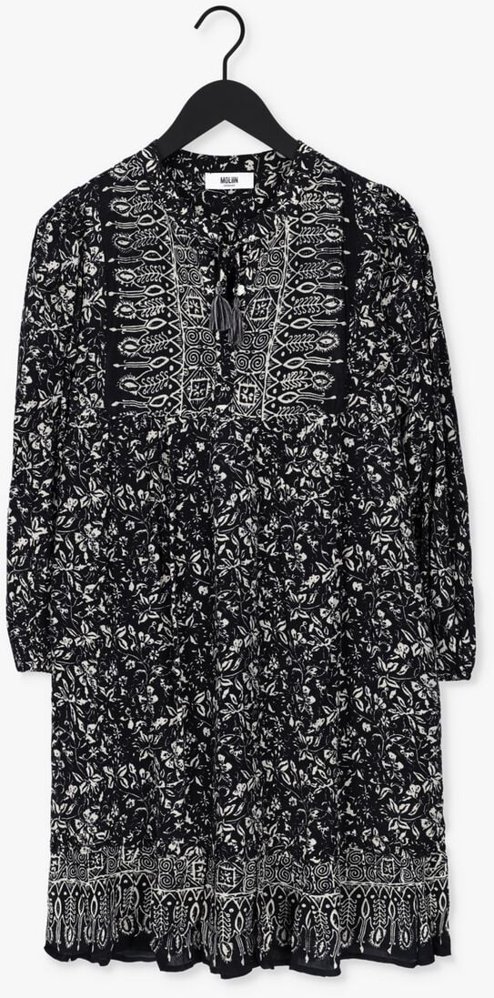 MOLIIN zwarte moliin midi jurk salome