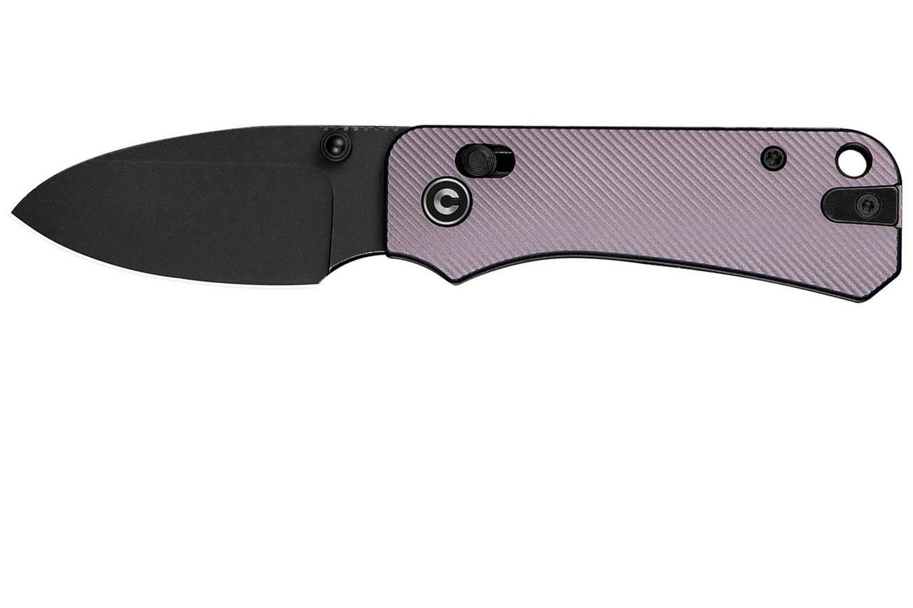 Civivi Baby Banter 2 C23074-2 Black Stonewashed Purple Aluminum Crossbar Lock, zakmes