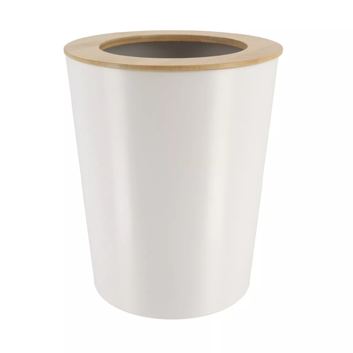 Poubelle salle de bain 5L Purebamboo Blanc