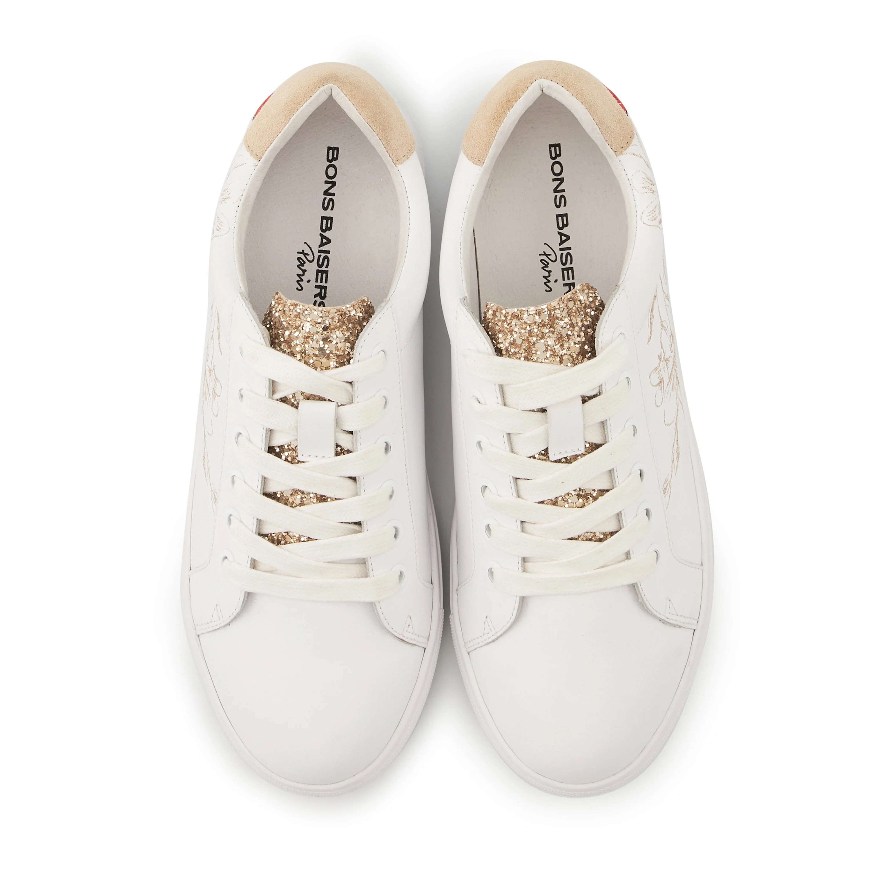 SIMONE FLOWERS - Sneakers en cuir | Blanc