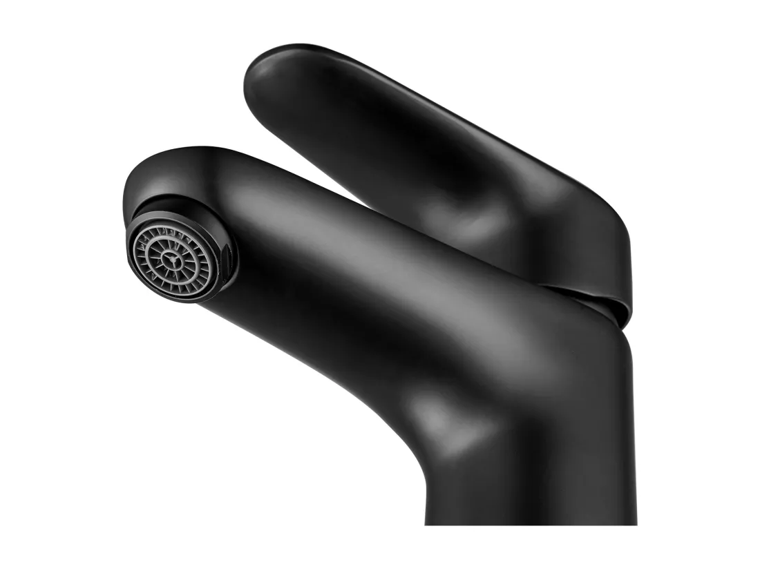 Cecipa max Mitigeur de lavabo Robinet noir Robinet de salle de bain en acier inoxydable,EU Modèle